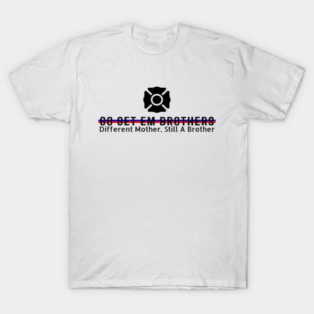 Thin Red/Blue Line T-Shirt by gogetembrothers